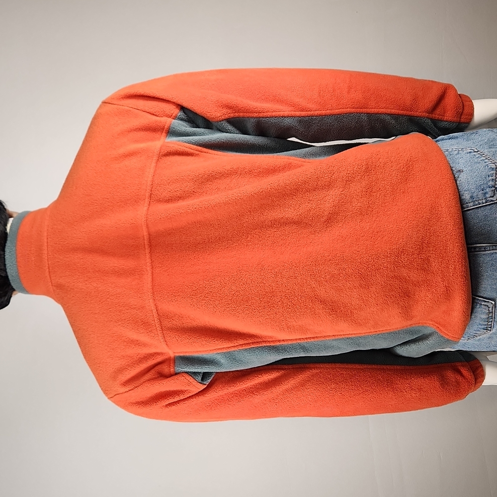 Columbia Full zip fleece jacket Size L Orange/Grey - Picture 6 of 17